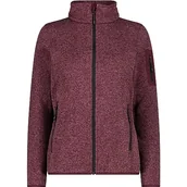 Kurtki damskie - CMP kurtka damska Knit-Tech Burgundy-Antracyt, 40 - miniaturka - grafika 1
