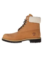 Botki damskie - Timberland Skórzane botki w kolorze jasnobrązowym - miniaturka - grafika 1