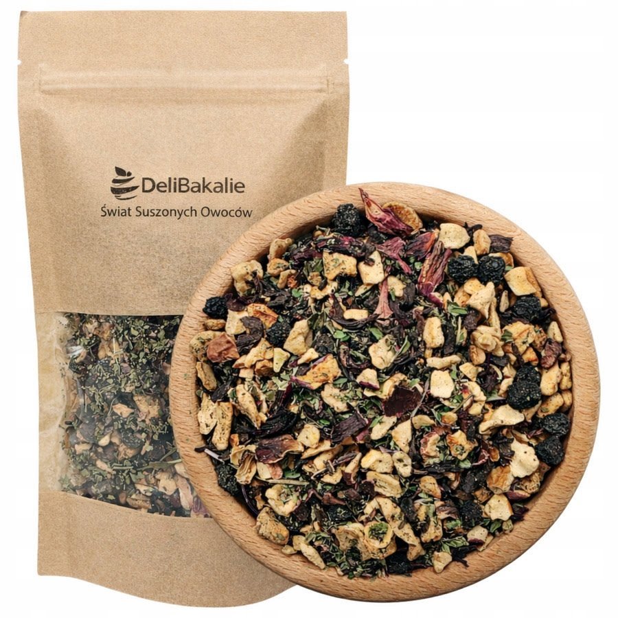 Herbata owocowa z jabłkiem i miętą 250g napar ekspresowa DeliBakalie