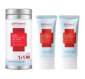 Balsamy i kremy do opalania - Cell Fusion C Aquatica Sunscreen 100 SPF 50+/PA+++ Set zestaw 1+1 krem przeciwsłoneczny 35 ml + 35 ml - miniaturka - grafika 1