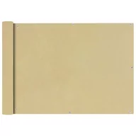 Parawany - vidaXL Parawan balkonowy z tkaniny oxford 75x600 cm beż vidaXL - miniaturka - grafika 1