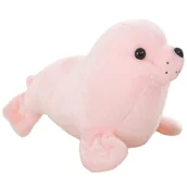 Maskotki i pluszaki - Pluszowa Foczka Pluszak Maskotka Przytulanka Różowa 24cm - miniaturka - grafika 1