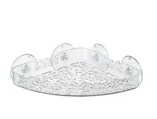 Wenko WENKO 20590100 półka na uniwersalny kwiaty transparentgross, tworzywo sztuczne, 25.5 x 6 x 19 cm, przezroczysty 20590100 - Półki łazienkowe - miniaturka - grafika 1