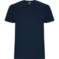 Koszulki męskie - T-shirt Męski Koszulka Męska GRUBSZA BAWEŁNA ROLY 6681 GRANAT 4XL - miniaturka - grafika 1