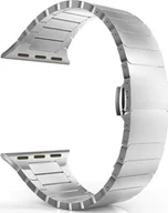 Akcesoria do smartwatchy - Alogy Alogy Bransoleta do smartwatcha Stainless Steel do Apple Watch 38/40/41mm Srebrna uniwersalny - miniaturka - grafika 1