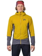 Kurtki i kamizelki sportowe męskie - Hannah Kurtka funkcyjna "Vertical" w kolorze żółto-szarym - miniaturka - grafika 1