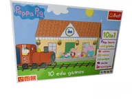Gry planszowe - Trefl Peppa Pig 10 edu games 10in1 90361 ENG - miniaturka - grafika 1