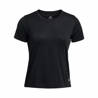 Koszulki sportowe damskie - Damska koszulka do biegania Under Armour UA Streaker Splatter SS - czarna - UNDER ARMOUR - grafika 1