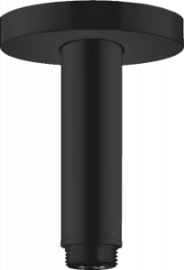 HANSGROHE 27393670 Przyłącze sufitowe S 100 mm, mat czarny - Akcesoria do armatury i ceramiki - miniaturka - grafika 1