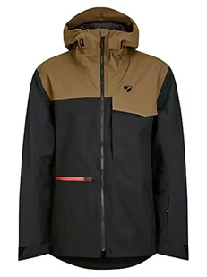 Ziener Męska kurtka narciarska TIATU / Freeride | Sympatex, bez PFC, wełna, black.walnut, 60 - Kurtki męskie - miniaturka - grafika 1