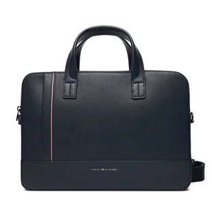 Torba na laptopa Tommy Hilfiger Th Central Slim Computer Bag AM0AM13631 Granatowy - Torby na laptopy - miniaturka - grafika 1