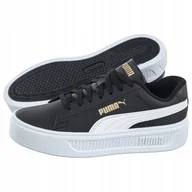 Sneakersy damskie - Sneakersy Puma Smash Platform v3 390758-02 Czarne - miniaturka - grafika 1
