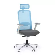 Fotele i krzesła biurowe - Krzesło biurowe JAMES, niebieski - miniaturka - grafika 1