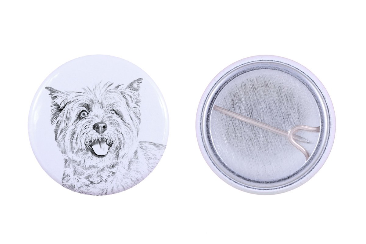 Cairn Terrier - przypinka z twoim psem, dodaj własne foto, marka Art-Dog
