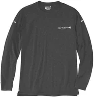Koszulki męskie - Carhartt Koszulka Carhartt LWD LongSleeve Carbon - miniaturka - grafika 1