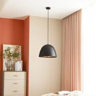 Lampy sufitowe - Lampa wisząca Lucande Delarion, czarny/mosiądz, aluminium - miniaturka - grafika 1
