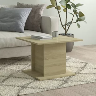 Lumarko Stolik kawowy, dąb sonoma, 55,5x55,5x40 cm, płyta wiórowa - Ławy i stoliki kawowe - miniaturka - grafika 1