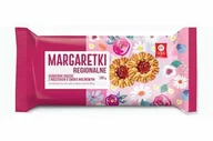 Batoniki - NYSKIE CIASTKA HERBATNIKI MARGARETKI Z NADZIENIEM MALINOWYM 180G - miniaturka - grafika 1