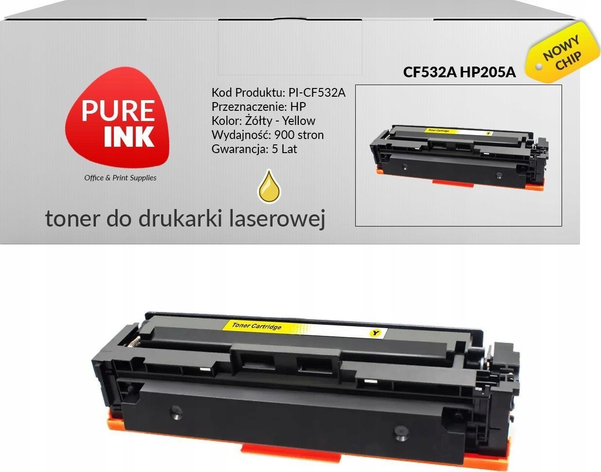 Toner Pureink Yellow Zamiennik 205A