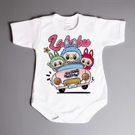 Body dla niemowląt - Labubu at car - body niemowlęce - miniaturka - grafika 1