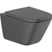 Miski WC - Miska WC wisząca Cassandra czarna Roca - miniaturka - grafika 1