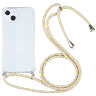 König Design Etui kompatybilne z Apple iPhone 13 Plastikowe etui na telefon komórkowy z łańcuszkiem - Etui na telefon komórkowy Żółte - Etui i futerały do telefonów - miniaturka - grafika 1