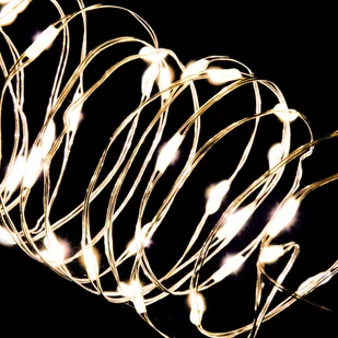 Łańcuch Led Lumere Świetlny Ciepły Biały 100 Led - Oświetlenie świąteczne - miniaturka - grafika 1