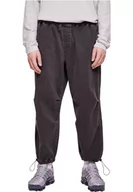 Spodenki męskie - Urban Classics Męskie spodnie jeansowe Parachute, Realblack Washed, 4XL - miniaturka - grafika 1