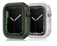Akcesoria do smartwatchy - 2x ETUI APPLE IWATCH SERII 9/8/7/6/5/4 44mm 45mm ZIELONE PRZEZROCZYSTE - miniaturka - grafika 1