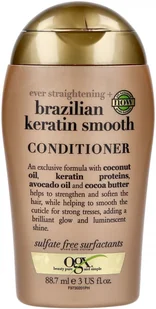 OGX organix EVER Straightening + Brazilian Keratin Therapy Conditioner 3oz 88.7 ML - Odżywki do włosów - miniaturka - grafika 2