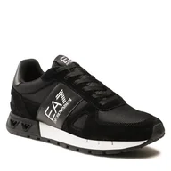 Półbuty męskie - Sneakersy EA7 Emporio Armani X8X151 XK354 A120 Black+White - miniaturka - grafika 1