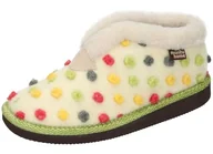 Kapcie damskie - Manitu Damskie kapcie 340010-81, biały (offwhite), 43 EU, białawy, 43 EU - miniaturka - grafika 1