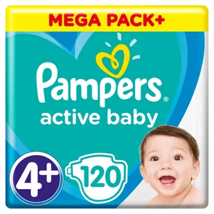 Pampers Active Baby Plus 4+ Maxi Plus 120szt - Pieluchy - miniaturka - grafika 1