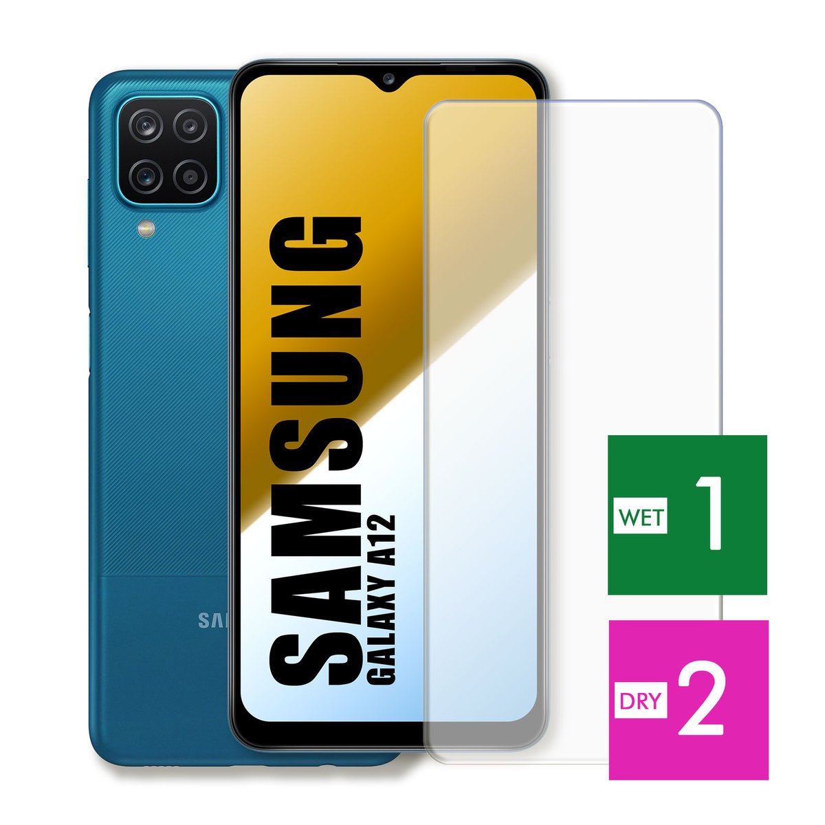 WZMOCNIONE SZKŁO DO SAMSUNG GALAXY A12 M12 SZYBKA HARTOWANE 9H JAKOŚĆ