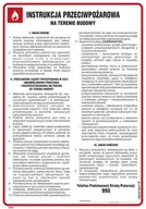 Instrukcje stanowiskowe BHP - DB028 INSTRUKCJA PRZECIWPOŻAROWA NA TERENIE BUDOWY, FN - FOLIA SAMOPRZYLEPNA; (245X350MM) - miniaturka - grafika 1