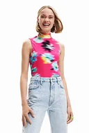Koszulki i topy damskie - Desigual T-shirt damski, czerwony, M - miniaturka - grafika 1