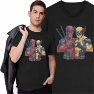 Koszulki męskie - Koszulka Deadpool Wolverine Besties Film Premiera Marvel Logan - miniaturka - grafika 1