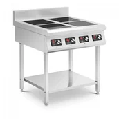 Piece, kotły  i płyty grzejne gastronomiczne - Kuchenka indukcyjna z podstawą - 4 x 20 cm - 10 poziomów - timer - Royal Catering RCIK-3500IC4.4 - miniaturka - grafika 1