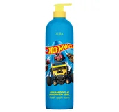 Kosmetyki kąpielowe dla dzieci - AURA, Hot Wheels, Szampon I Żel Pod  Prysznic, 1000ml - miniaturka - grafika 1