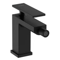 Baterie bidetowe - HANSGROHE 73200670 Tecturis E Jednouchwytowa bateria bidetowa z kompletem odpływowym Czarny Matowy - miniaturka - grafika 1