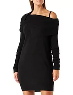 Sukienki - PINKO Damska sukienka Ginsling Costina Alpaka, luźna sukienka, Z99_czarna limuzyna, XS - miniaturka - grafika 1