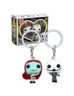 Figurki dla dzieci - Zestaw Breloków Funko POP! Nightmare Before Christmas Jack i Sally - miniaturka - grafika 1