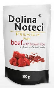 Dolina Noteci Premium Pure Wołowina Z Ryżem Brązowym 500G - Mokra karma dla psów - miniaturka - grafika 1