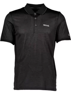 Koszulki sportowe męskie - Regatta Funkcyjna koszulka polo "Remex II" w kolorze czarnym - grafika 1