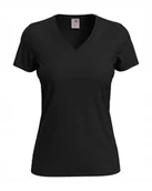 Koszulki i topy damskie - Koszulka damska T-shirt damski Stedman Classic-T V-neck ST2700 Black XXL - miniaturka - grafika 1
