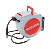 Sprężarki i kompresory - Zwijacz pneumatyczny bębnowy wąż zwijadło 10m+1m automatyczne zwijanie LSR10AIR - miniaturka - grafika 1