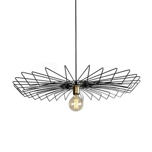 Nowodvorski LAMPA WISZĄCA UMBRELLA styl designerski czarny stal lakierowana 8873 - Lampy sufitowe - miniaturka - grafika 1