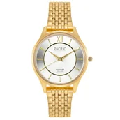 Zegarki damskie - Złoty damski zegarek z bransoletką PACIFIC S6027-15 - miniaturka - grafika 1