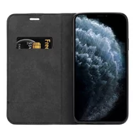Etui i futerały do telefonów - Crong Folio Case Etui iPhone 11 z klapką na magnes (czarny) CRG-FLC-IP11-BLK - miniaturka - grafika 1