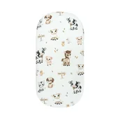 Ochraniacze do łóżeczka - Bawełniane Prześcieradło z gumką 70x140 cm Farma - miniaturka - grafika 1